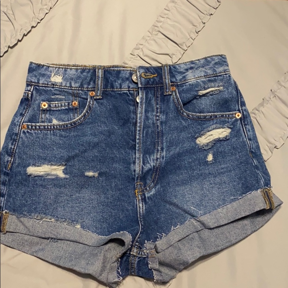 Denim shorts